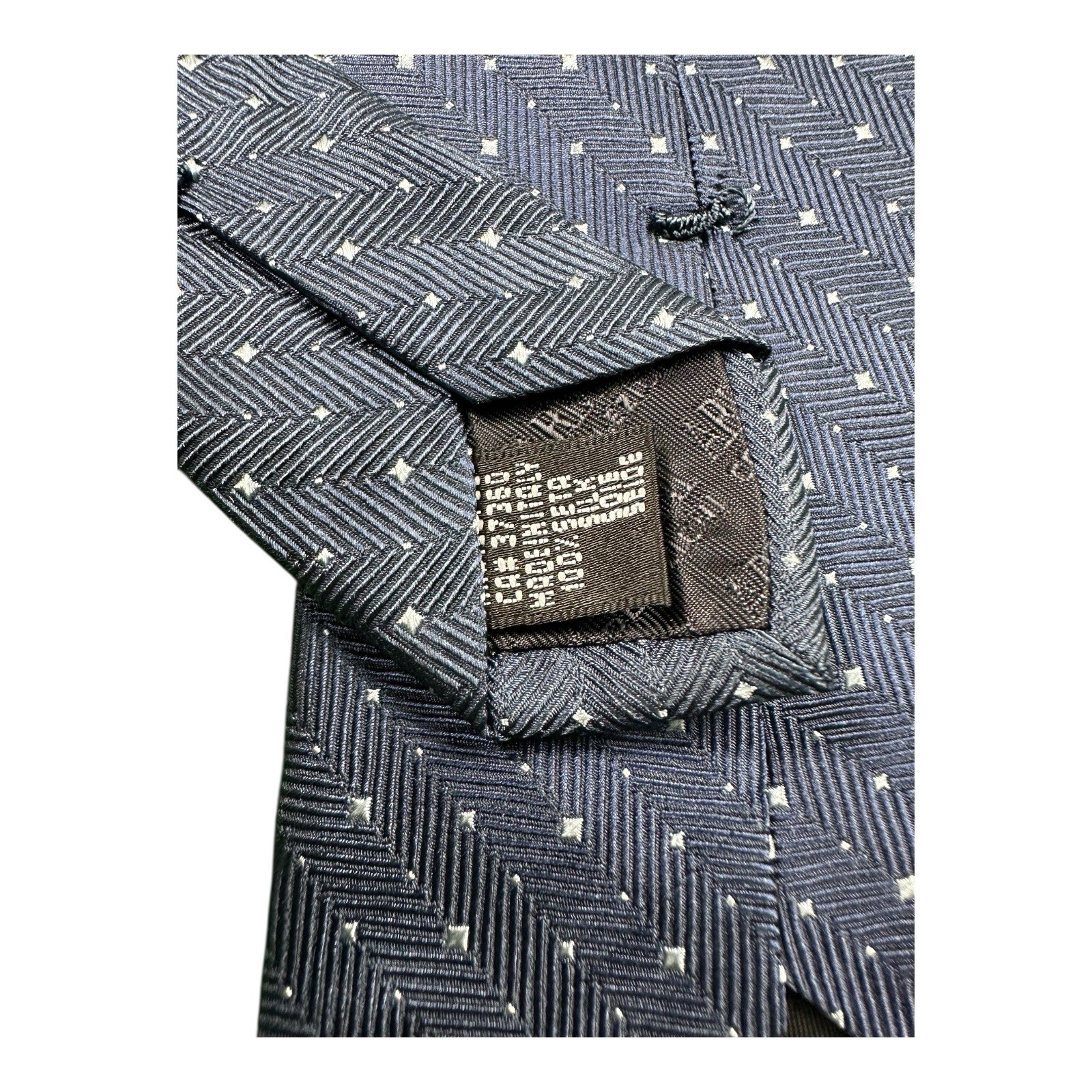 Armani Collection Current Blue Gray Geometric AOP… - image 4