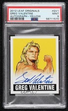 2012 Leaf Originals Wrestling Yellow 5/99 Greg Valentine PSA 9 MINT Auto 1fo3