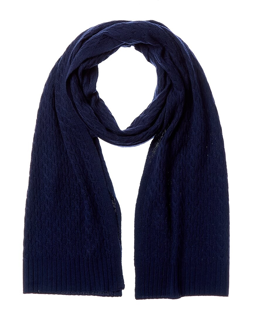Forte Cashmere Textured Cashmere Scarf Womens Blue 14090₽