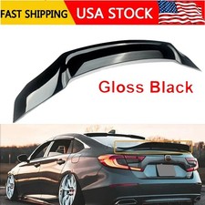 For 2023-2025 11th Honda Accord Glossy Black R Style Highkick Trunk Spoiler Wing