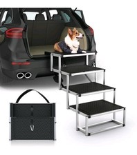 Saker Foldable Dog Ramp for Cars, SUVs, Trucks, Portable Pet Dog Stairs for L