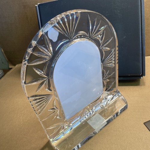 RARE- NEW Waterford Crystal Arch Picture Frame 4x6 #40027979 - New In Box - Picture 4 of 10