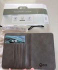 TRTL PASSPORT COVER Grey Vegan in Box Waterproof NEW — photo 3