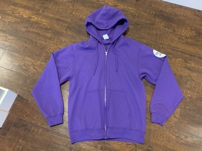Trader Joes Hoodie Sweater Adult Medium Purple Full Zip | eBay