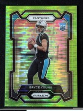 2023 Panini Prizm Bryce Young Neon Green Pulsar #311 RC Carolina Panthers