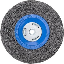 183020 - 8" x 3/4" x 2", 1/2", 5/8" Crimped Wire Wheel, .014 Carbon Steel Wire