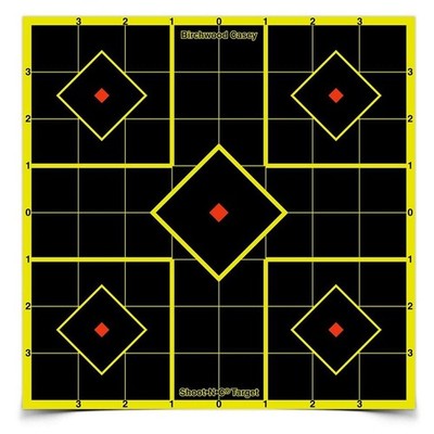 Birchwood Casey Shoot-N-C 8-Inch Sight In Target (6 One Size, Chartreuse 