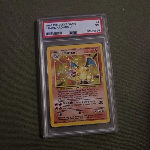 Charizard Holo Rare Base Set Card 4/102 English 1999 PSA 6 EX-MT #4