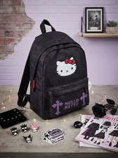 Sanrio Hello Kitty Black Backpack Kawaii Travel School Daypack Cross Bag