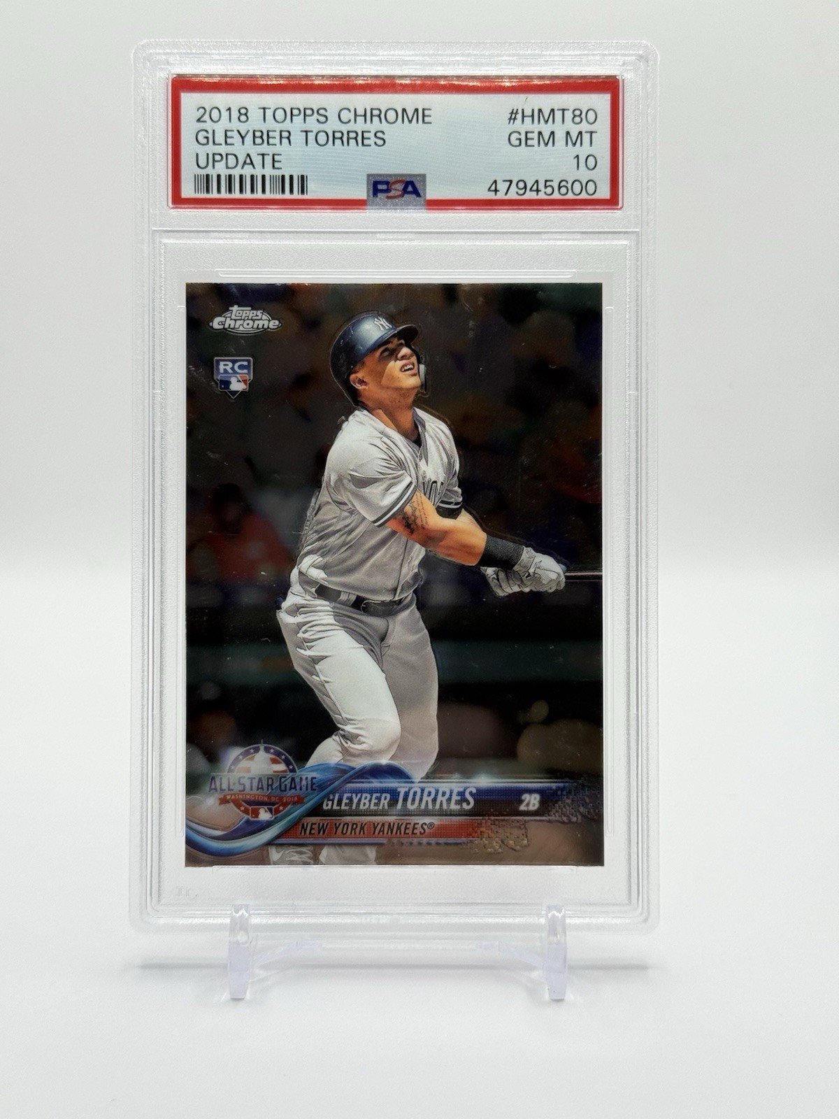 2018 Topps Chrome Update Gleyber Torres #HMT80 RC Rookie PSA 10 GEM MINT