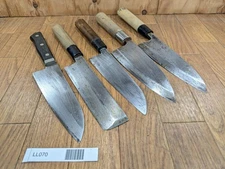 Japanese Chef's Kitchen Knife Set 5 Piece DEBA SANTOKU USUBA from Japan LL070