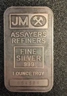 1 Ounce .999 Fine Silver Johnson Matthew Assayers And Refiners Bar