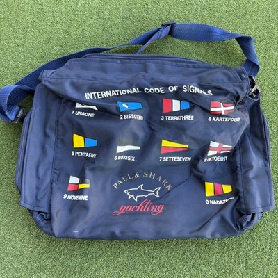 PAUL & SHARK Unisex M/W Foldable multifunction Shoulder Bag. Logo on the front