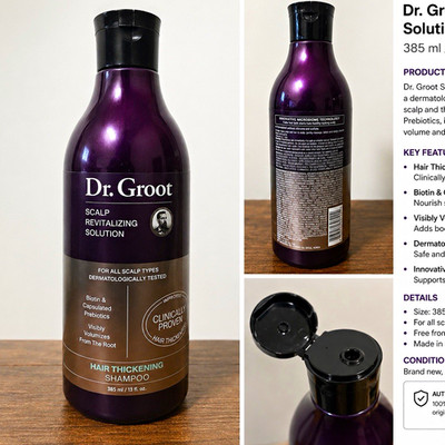 Dr. Groot Scalp Revitalizing Solution Shampoo Biotin Prebiotics 13 fl oz