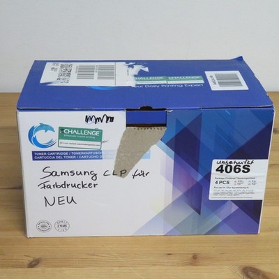 406S Toner für Samsung  CLP-Farbdrucker 4 PCS:1Black,1Magenta,1Cyan,1Yellow -Neu