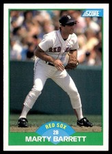 1989 Score Marty Barrett Boston Red Sox #63