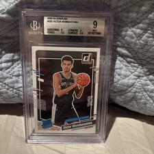 Panini Donruss 2023-24 Rated Rookie Victor Wembanyama Spurs #220 Beckett 9