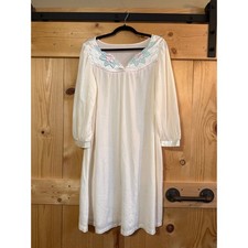 Vintage Val Mode Sleep Gown Dress Nightgown Size Large Floral