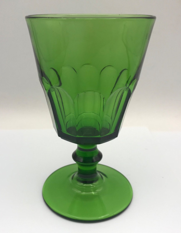Vintage CAMBRIDGE Glass JEFFERSON Emerald Green 5 7/8” Goblet