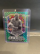 2019-20 Panini Mosaic Dennis Rodman Old School Green Mosaic  #3 Bulls