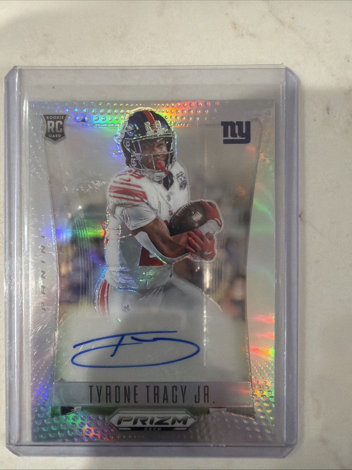 2024 Panini Prizm Deca - Signatures Tyrone Tracy Jr. #S-TTJ Silver Prizm