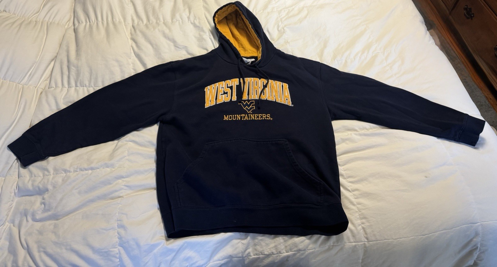 Champion West Virginia Mountaineers Men's Hoodie Size Extra Large