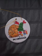 Funny Cat Christmas Ornament Tree Decor Gift for Cat Lovers Women Holiday