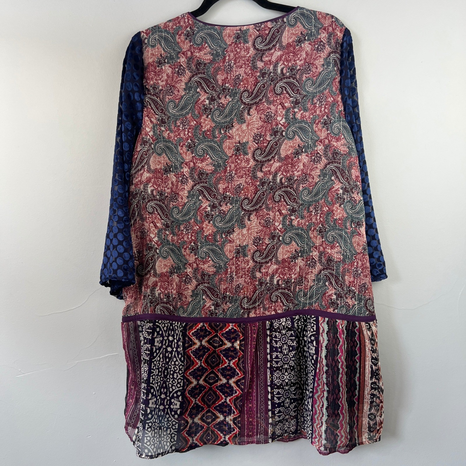 Soft Surroundings All Together Patchwork Boho Tun… - image 9