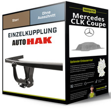 Starre Anhängerkupplung für MERCEDES CLK Coupe 06.1997-07.2002 Typ C208 Auto Hak