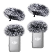 4-Pack Windscreen for DJI Mic 2 Transmitter Furry Cover for OSMO Pocket