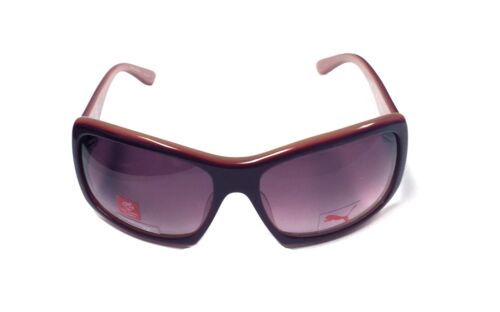Puma Okulary przeciwsłoneczne Avalon 15036 Purpurowa i kremowa ramka z różowymi soczewkami gradientowymi - Zdjęcie 1 z 1