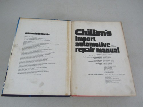 Chiltons 6257 Import Automotive Repair Manual 3rd Edition Hardcover 1970-1975 - Picture 3 of 12