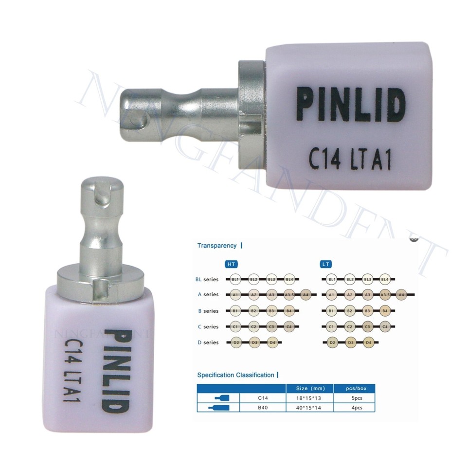 HT/LT C14 Emax Dental Glass Ceramic Lithium Dislicate Cerec Emax CAD ...