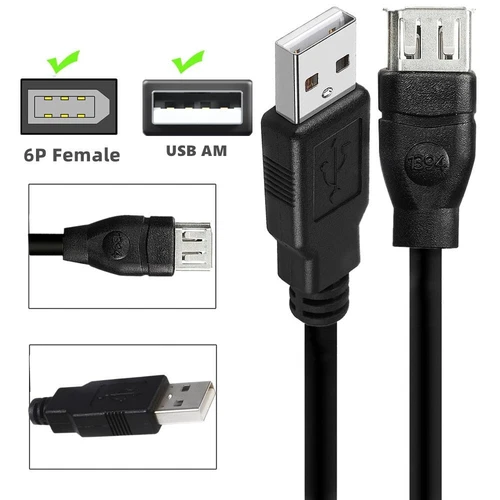 1PC IEEE 1394 Cable Firewire 6 Pin Female To USB 2.0 AM Cable For Digital Camera