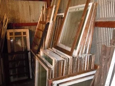 4-PIECES WAVY GLASS 8'' X 10'' OUT OF OLD VICTORIAN WINDOW-CUSTOM