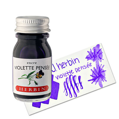 J. Herbin Bottled Fountain Pen Ink-Violet Pensée (Pensive Violet)-10ml - H115-77