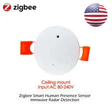 Tuya Zigbee Human Presence Motion Sensor Ceiling Mount MmWave Radar Light Sensor