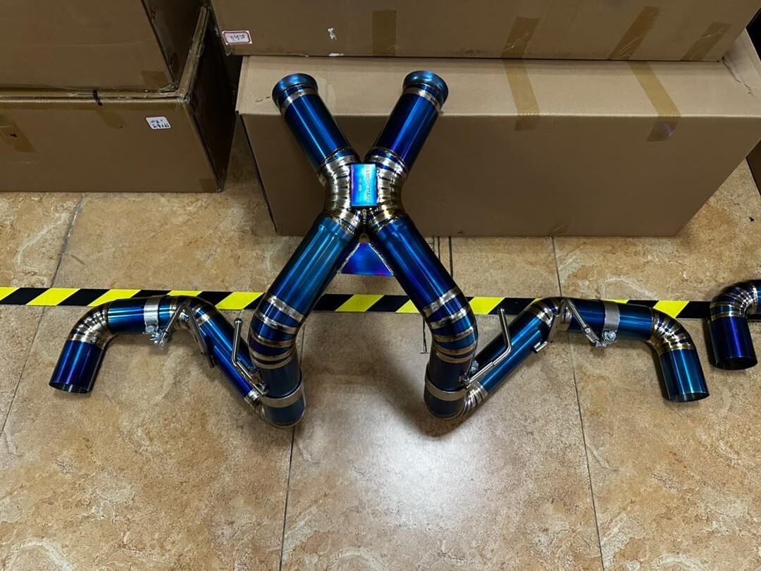 Mclaren 570S 570GT Titanium Race X Pipe Exhaust System