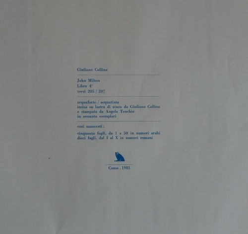 Giuliano Collina Roberto Sanesi cartella 2 acqueforti 1981 Milton 45x35 firmate - Foto 4 di 7