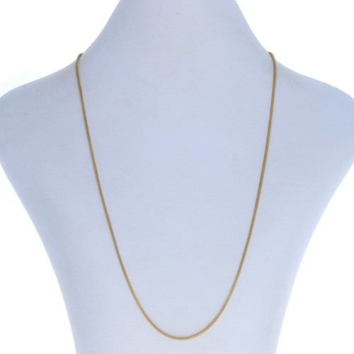 Yellow Gold Foxtail Chain Necklace 19 1 