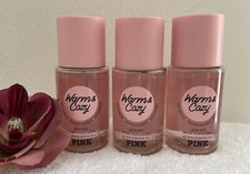 3X Victoria's Secret Pink Warm  Cozy Body Mist Spray 2.5 oz New