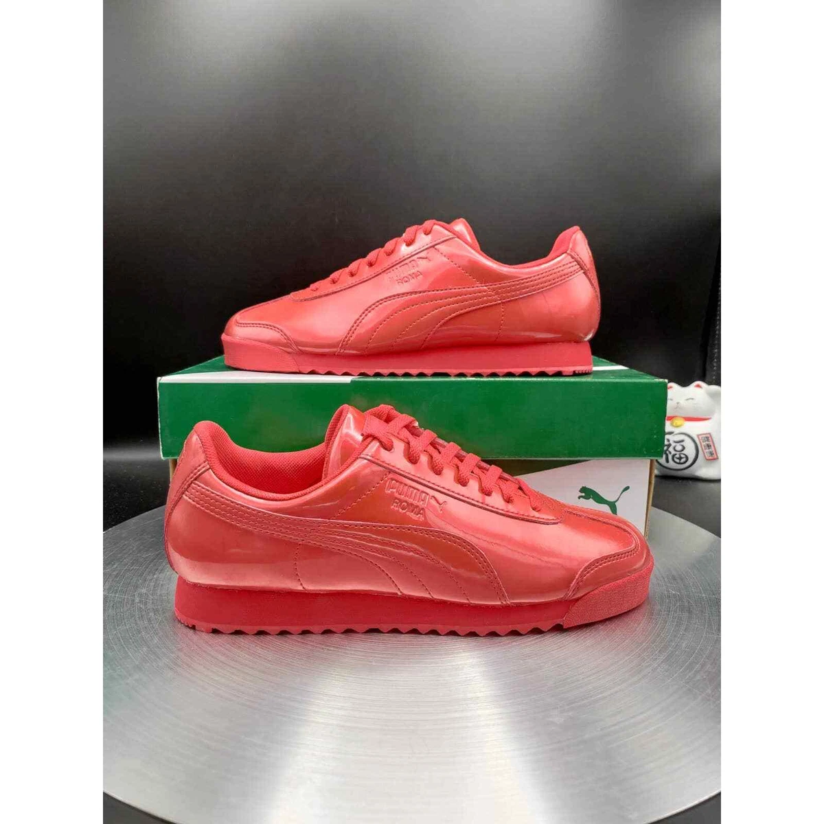 Puma Roma Pnt Ano Jr High Risk Red Junior Size 6 Women s Size 7