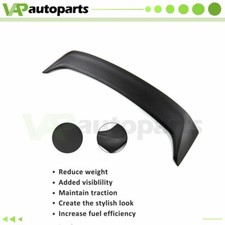 For 2006-2011 Honda Civic 4dr Sedan Rear Trunk Abs Spoiler Wled Brake Black