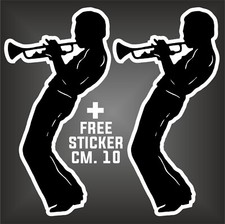 sticker MILES DAVIS JAZZ ROCK BLUES sticker + 1 FREE STICKER CM. 10