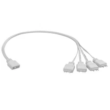 ARGB Splitter Cable5V 1 Female to 4 Male 3 Pin Addressable RGB ARGB Extension...