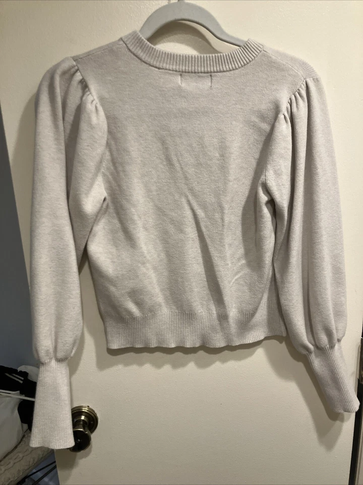 Cárdigan Tahari Mujer Talla M Tostado Botón Frontal Completo Foto 3 de 4