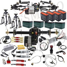 Front  Rear Axle Kit 1000W Differential Motor Tire for Mower ATV 4 Wheeler Cart