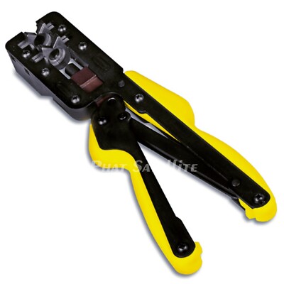 USA MADE SARGENT 9030 US RG6 RG59 RG11 COAX COMPRESSION CONNECTOR CRIMPING TOOL
