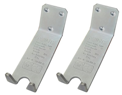2x  POINT Fahrrad Wandhalter Pedalaufhängung Wand Halterung Garage bis 30 KG