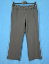 COUNTERPARTS Gray TWILL Mid-Rise STRAIGHT LEG Career Work DRESS PANTS 12-Petite